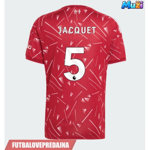 Lacne Muži Futbalové dres Liverpool Jeremy Jacquet #5 2026-27 Krátky Rukáv - Domáci